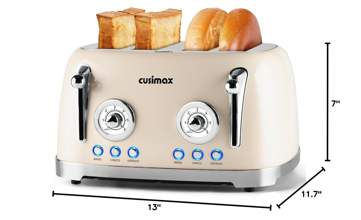 Toaster 4 Slice (Cream / 4-slice)