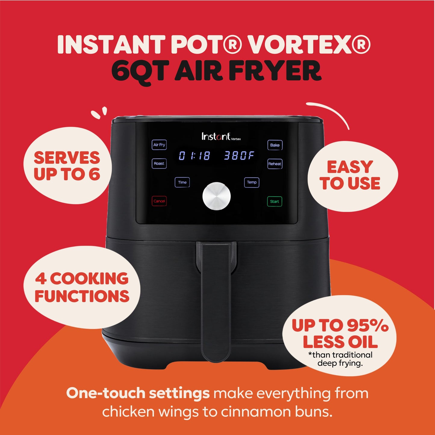 Vortex XL 6 Qt 4 (Black / 6 qt)