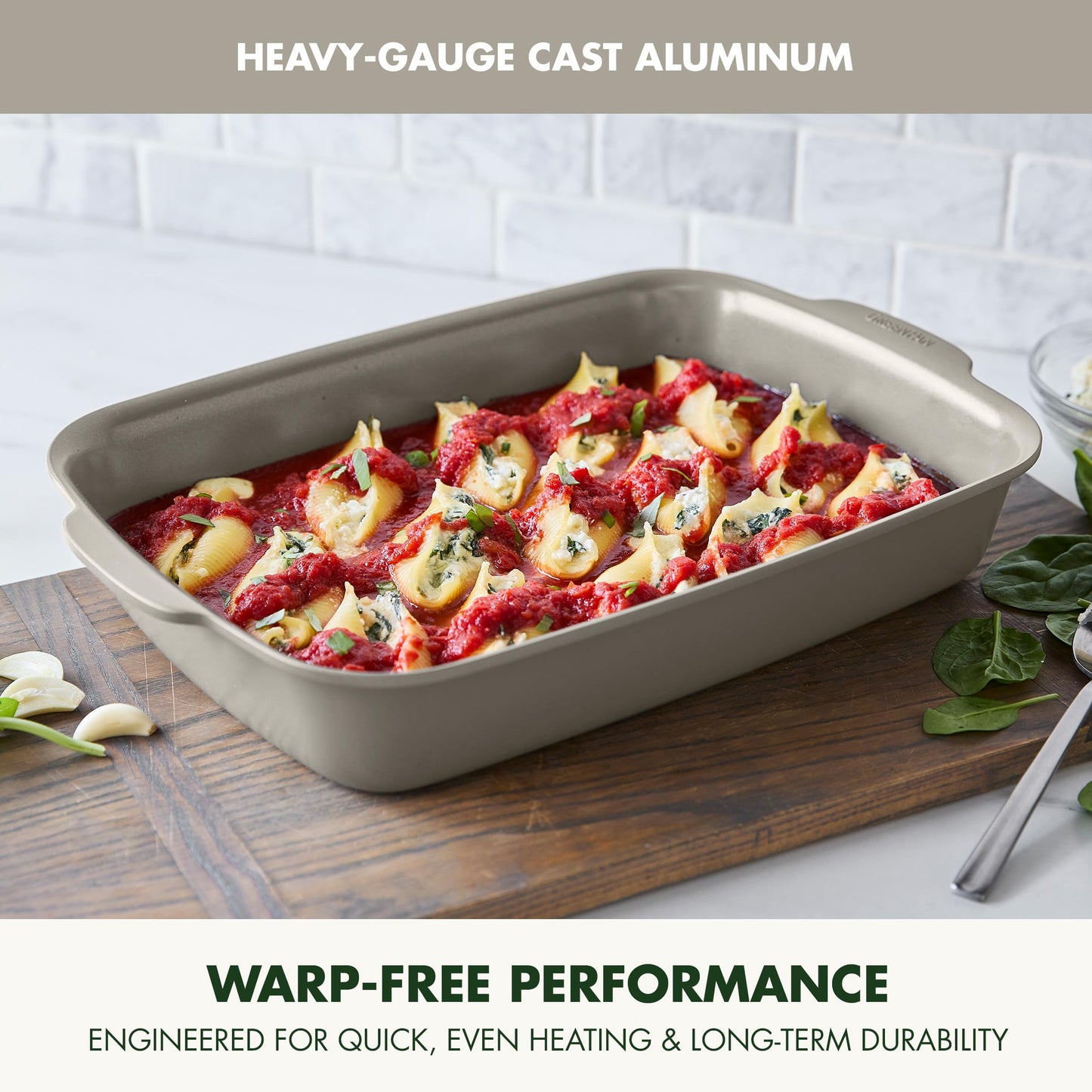 Premiere Ovenware Healthy Ceramic Nonstick 4 Piece Bakeware Set (4 Piece Bakeware Set / Taupe)