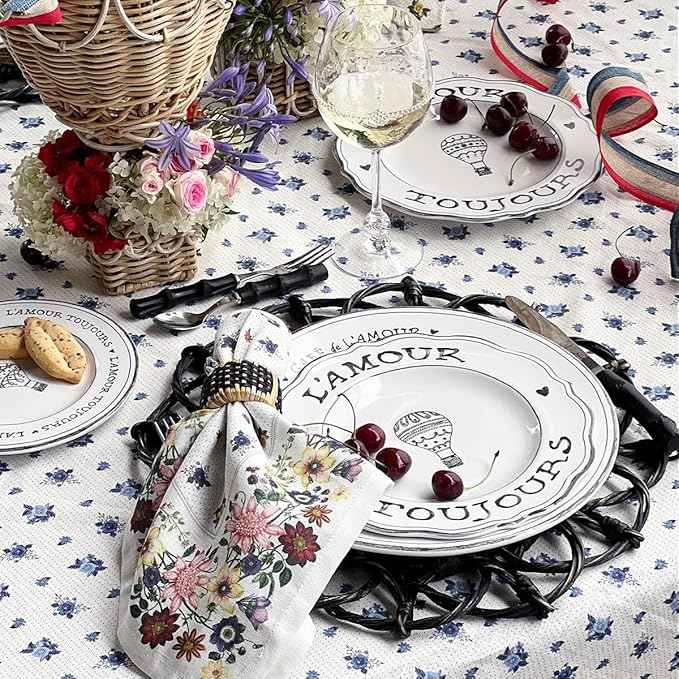 Juliska L'Amour Toujours Dessert/Salad Plate Set of 4