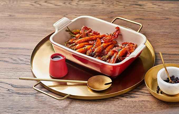 Le Creuset Stoneware Heritage Rectangular Dish, 2.5 qt. (10.5" x 7"), Cerise