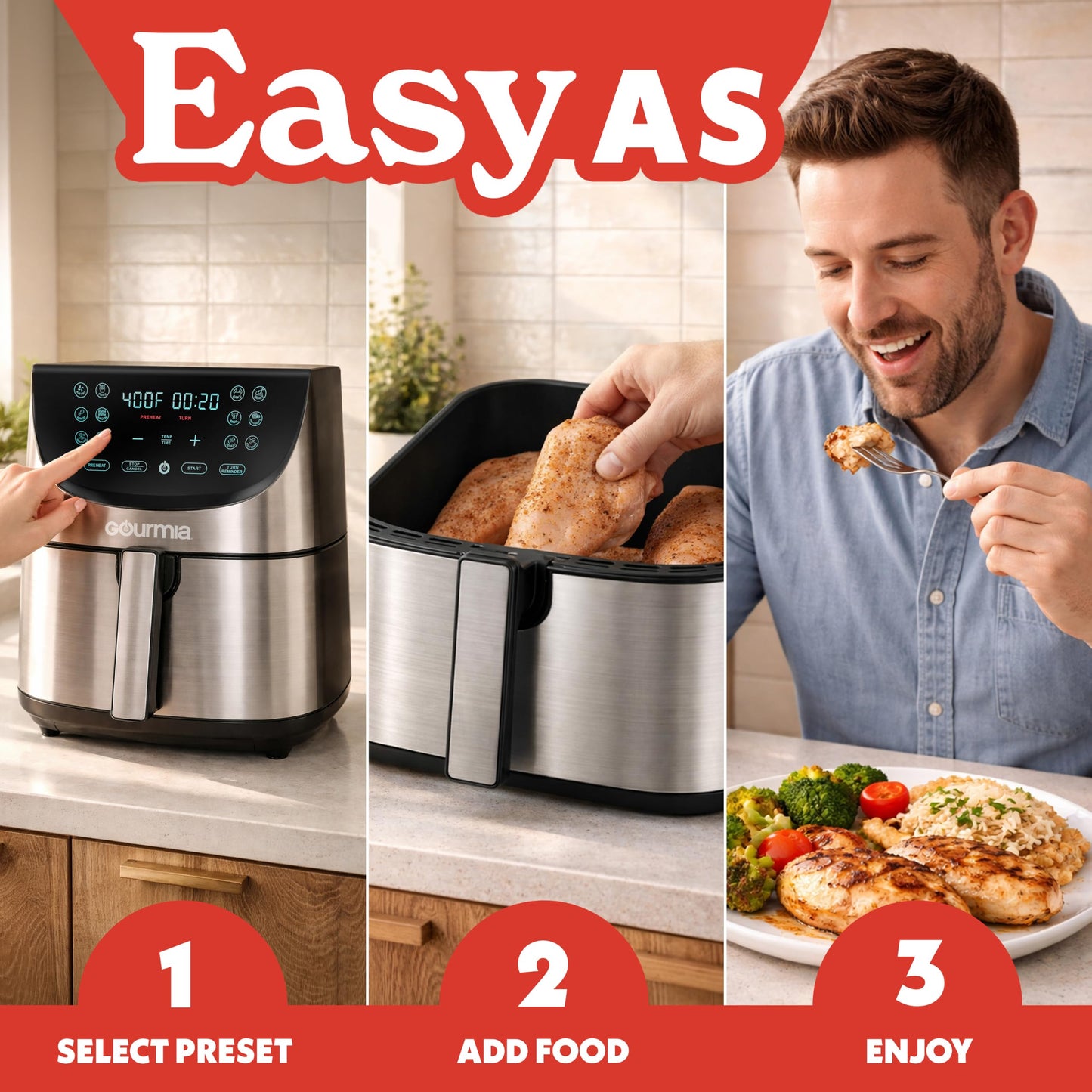 Air Fryer 8 Qt Basket Capacity