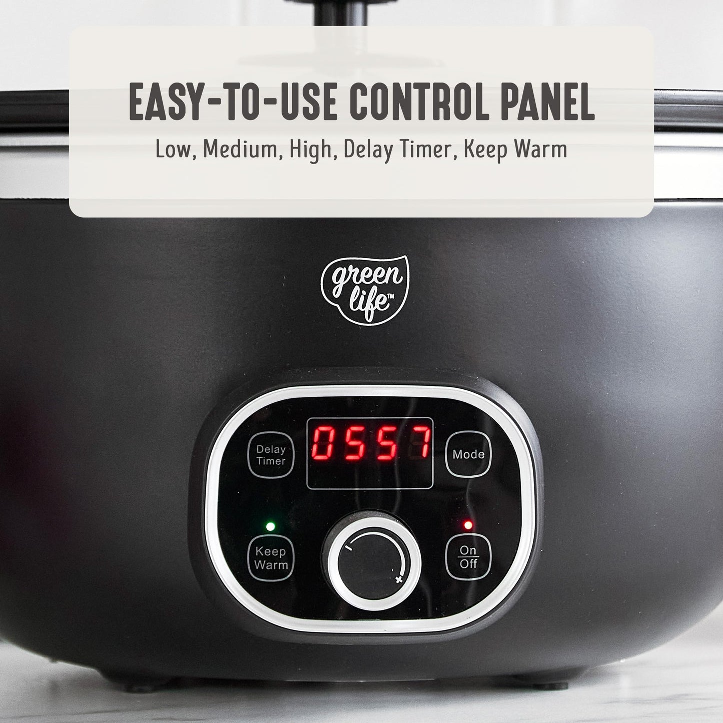 6QT Ceramic Nonstick Slow Cooker