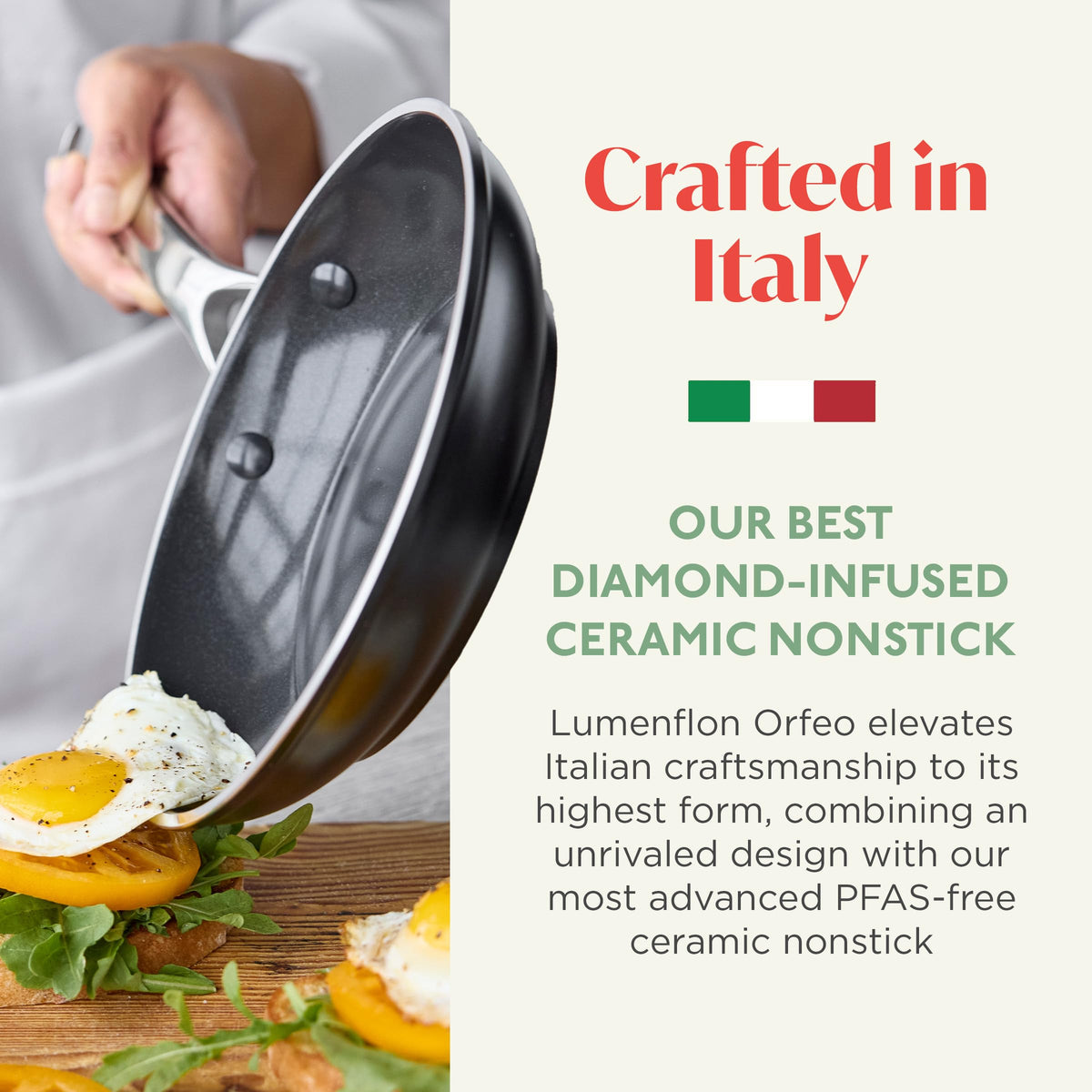Orfeo 8” Nonstick Frying Pan Skillet (8" Frying Pan Skillet / Black)