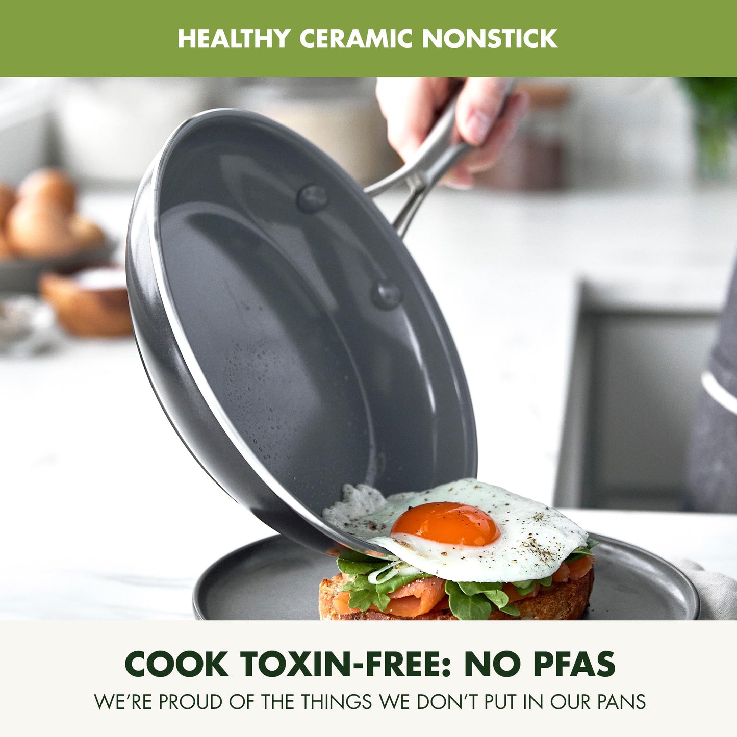17 Piece Nonstick Swift Cookware Set (17pc Pots & Pans Set / Gray)