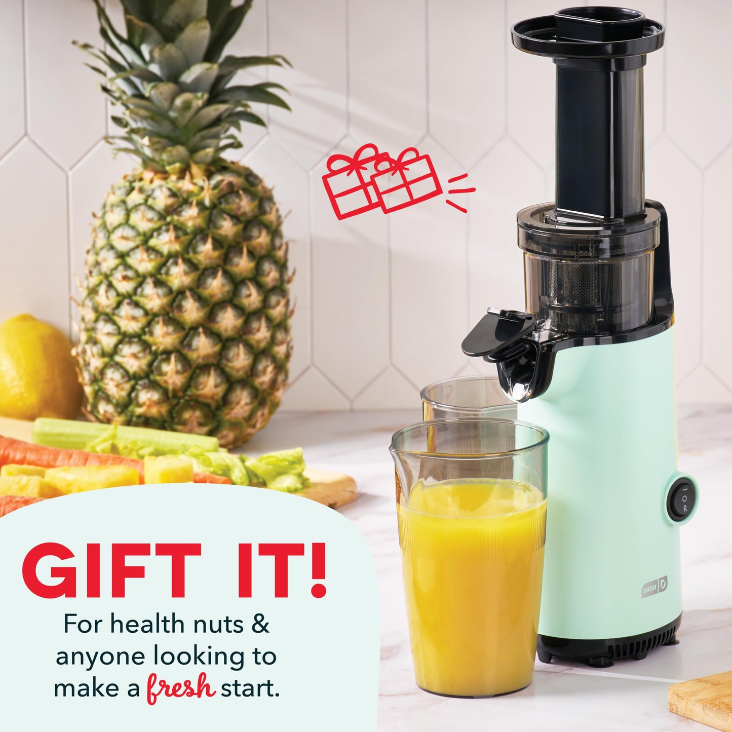 Deluxe Compact Cold Press Juicer (Compact / Aqua)