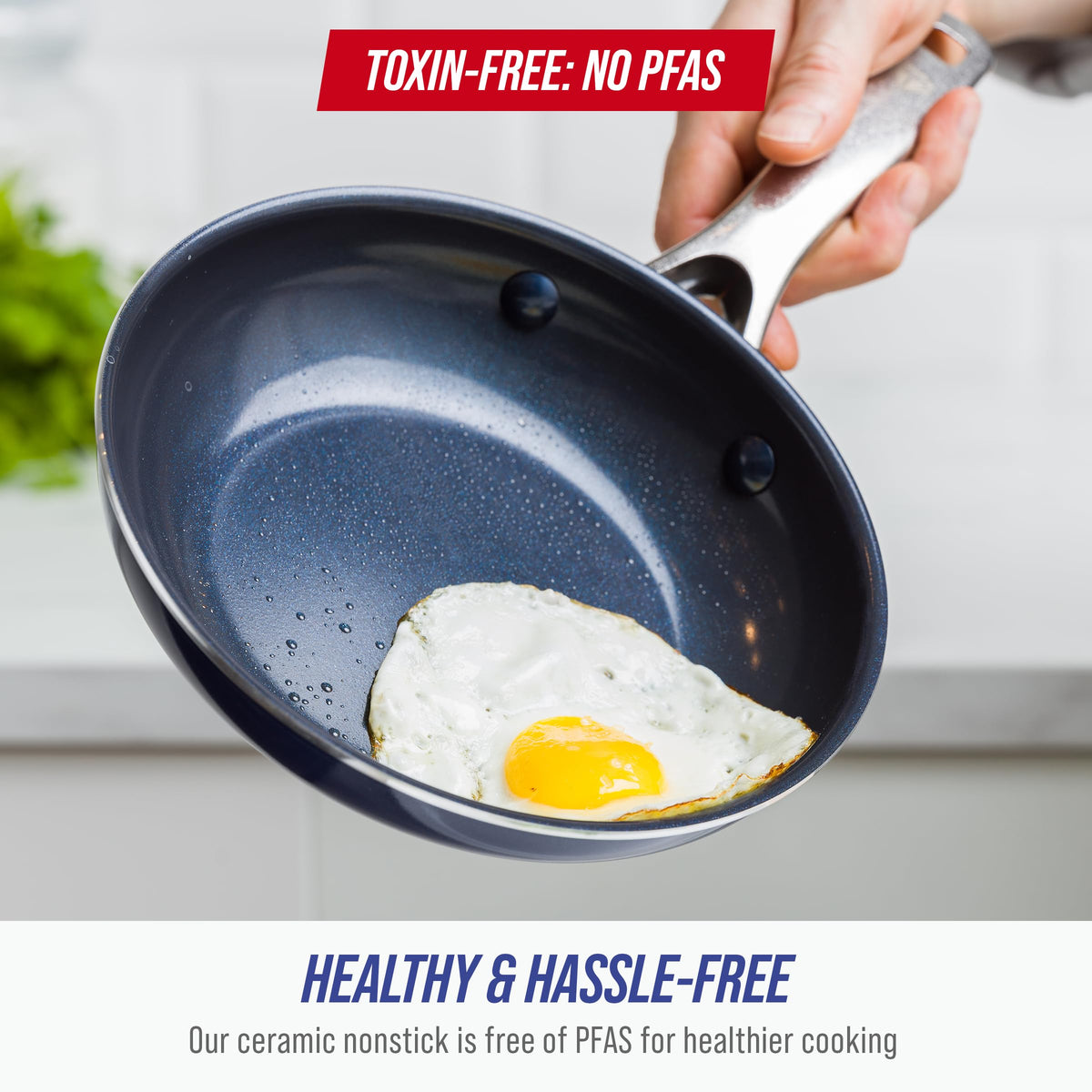 8" Diamond Infused Ceramic Nonstick Frying Pan Skillet (8" Frying Pan Skillet)
