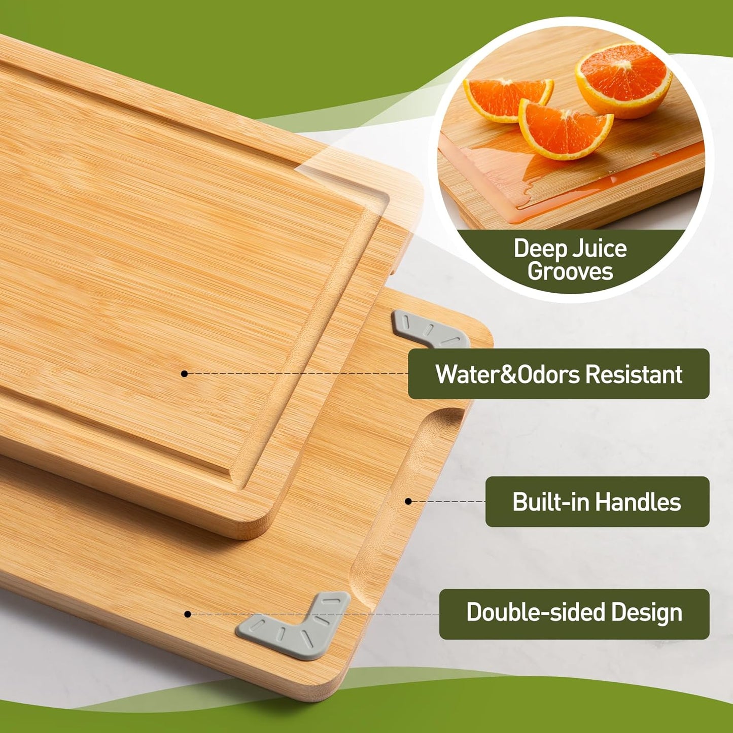 Bamboo Cutting Board Set Non Slip Feet Over Sink Adult Women Her Sister Aunt Wife Hustband Lady Auntie Titi Bestie Soul Happy Christmas Xmas Birthday Gifts Cool Unique Aesthetic 30 40 60 70 Year Old