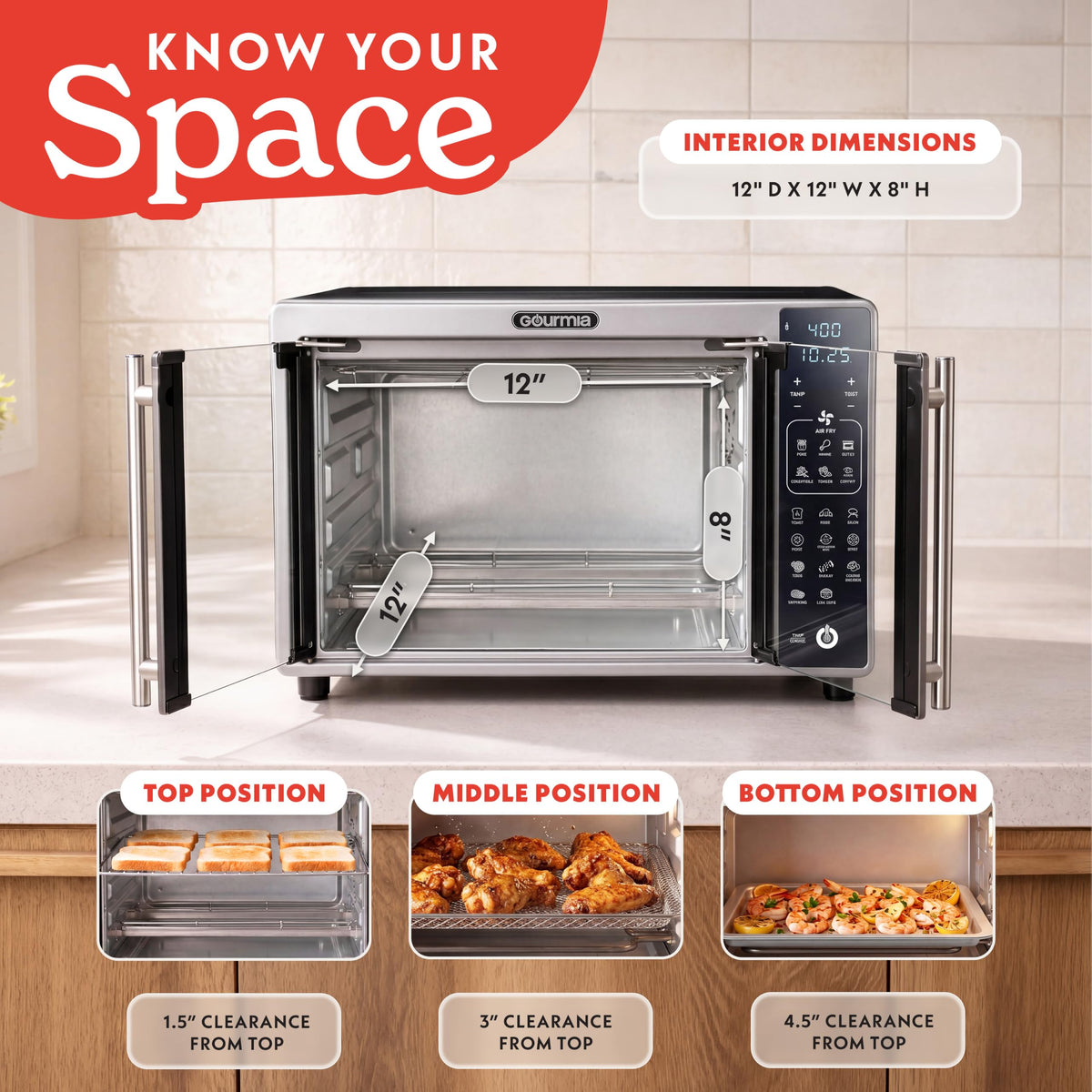 Toaster Oven 6 (Stainless Steel – 19 Presets)