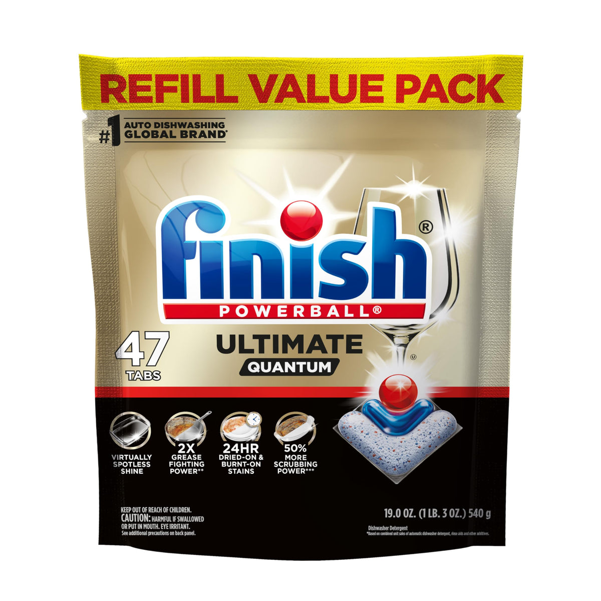 Ultimate Quantum Dishwasher Pods (47 Count (Pack of 1))