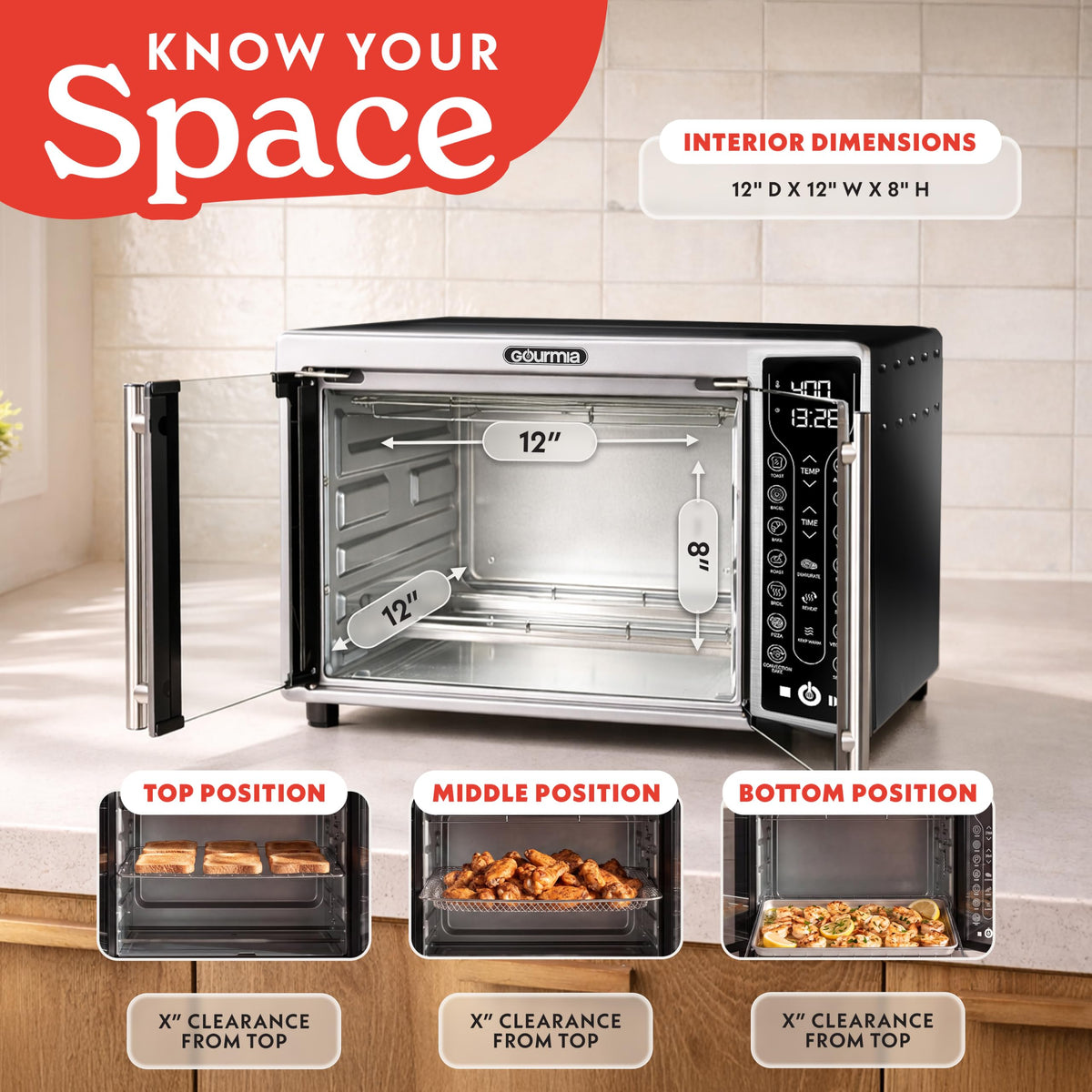 Toaster Oven 6 (Stainless Steel – 17 Presets)