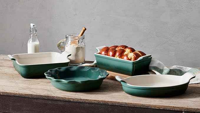 Le Creuset Stoneware 4 PC Heritage Bakeware Set, Artichaut