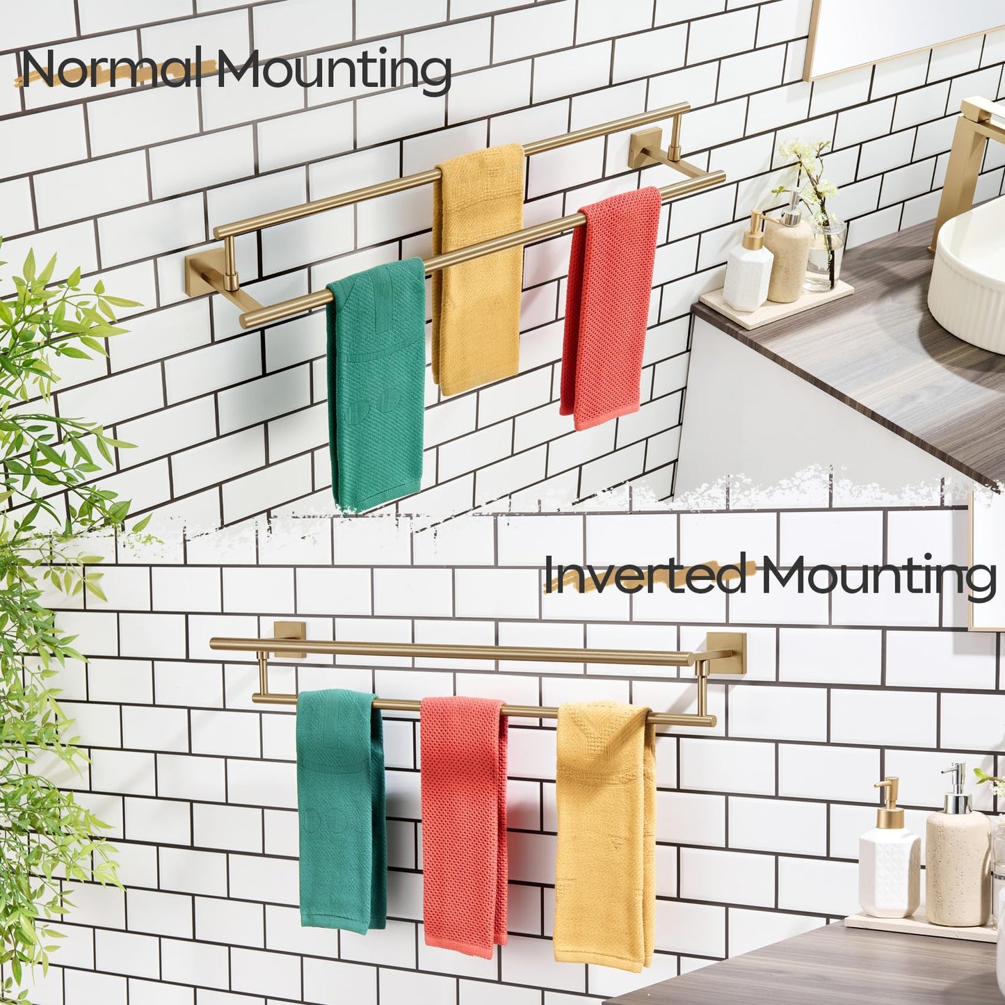 Towel Bars 32 (Champagne Bronze / 32-Inch)