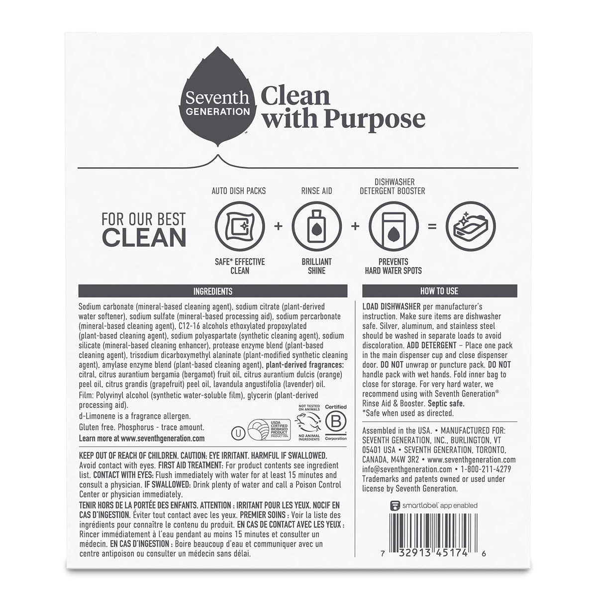 Power Plus Dishwasher Detergent Packs Fresh Citrus scent for sparkling dishes Dishwasher tabs 40 count (40 Count (Pack of 1))