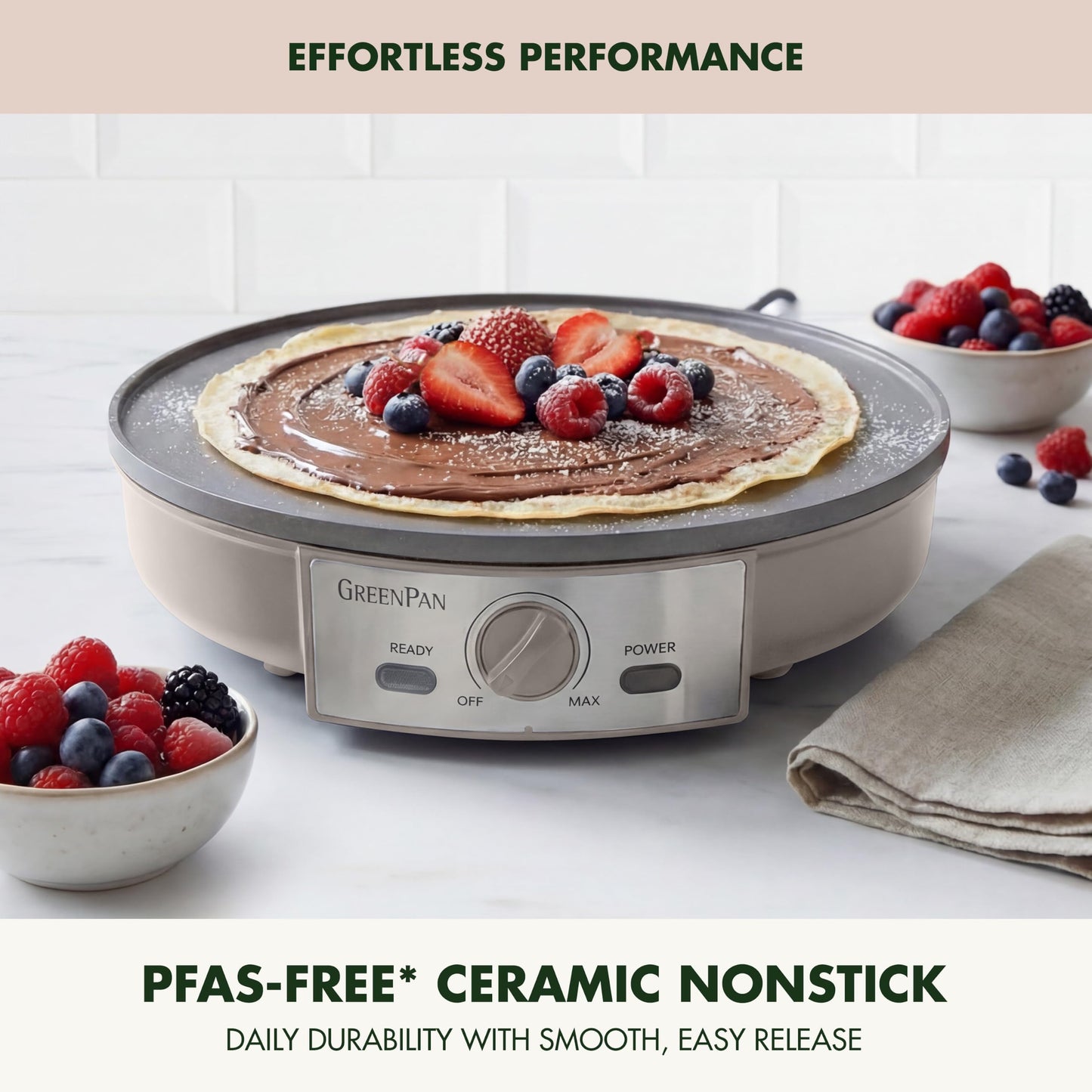 Advanced 12" Crepe Maker (Crepe Maker / Clay)