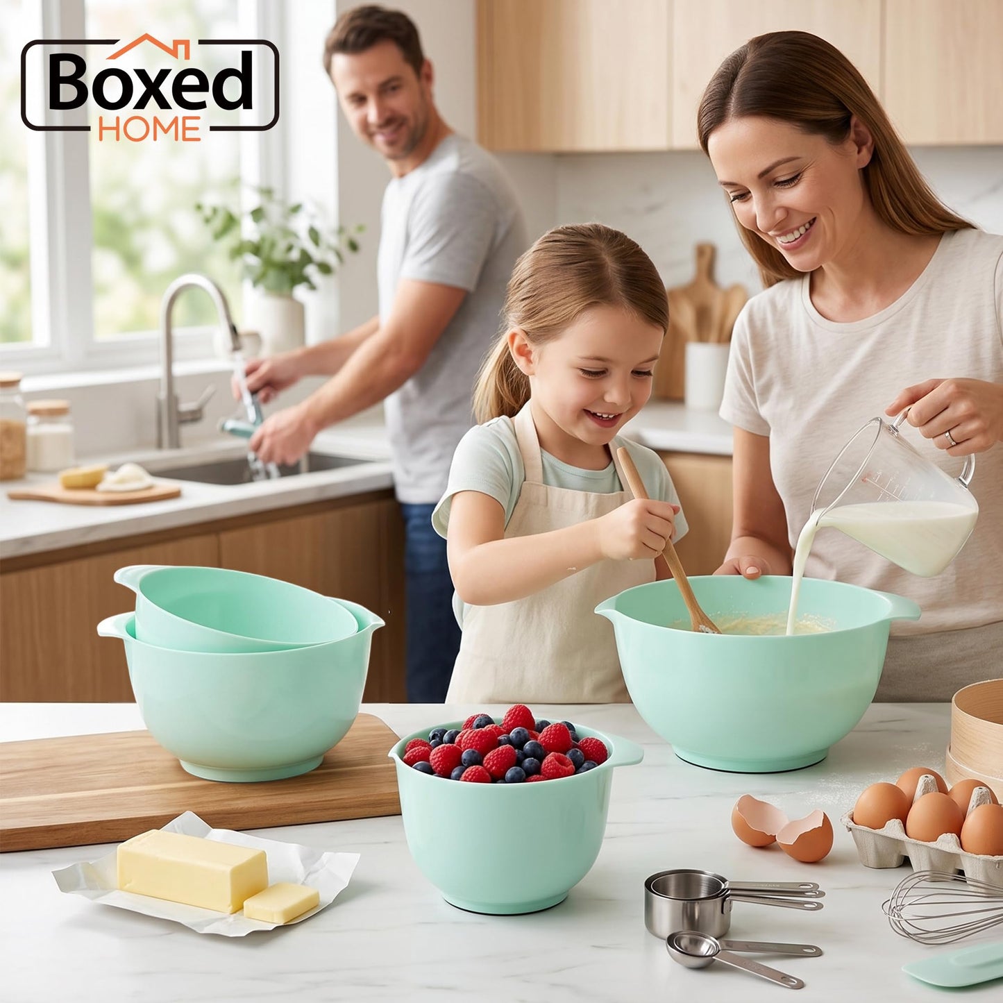 Mixing Bowls Set of 4 (Green)
