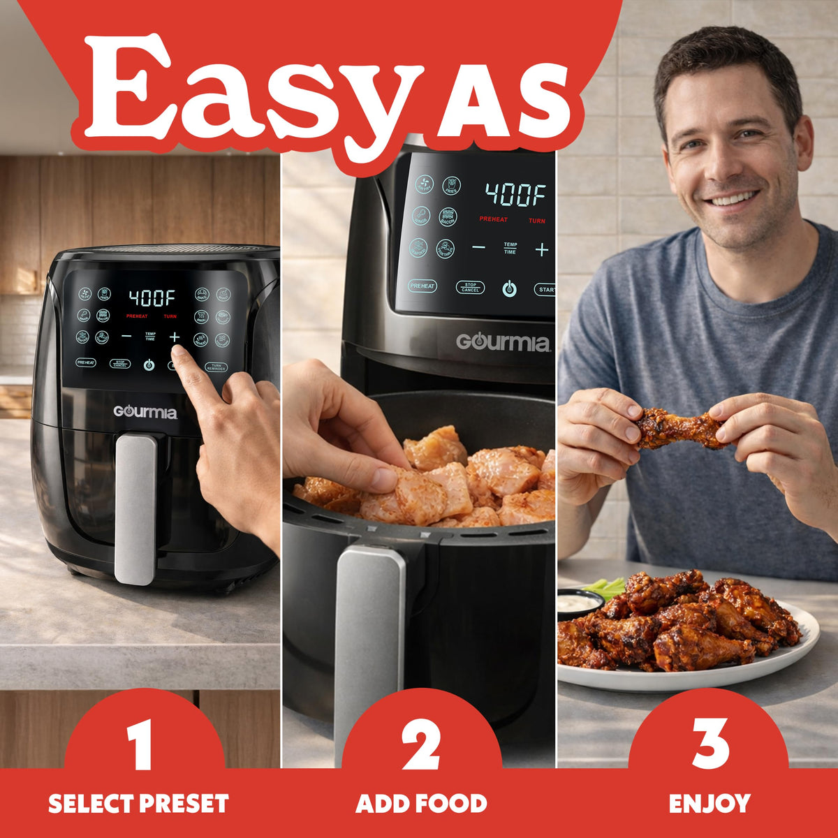 Air Fryer 4 Qt Basket Capacity (4 Quart / Black)