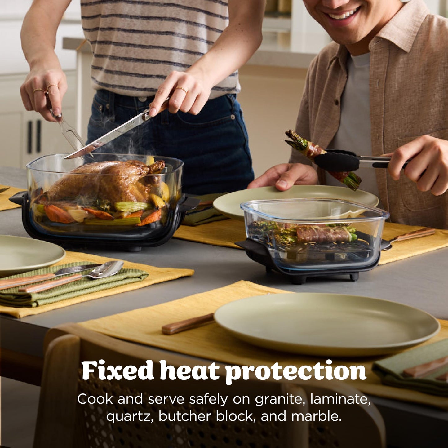 Crispi Glass Air Fryer (Orange Pepper)