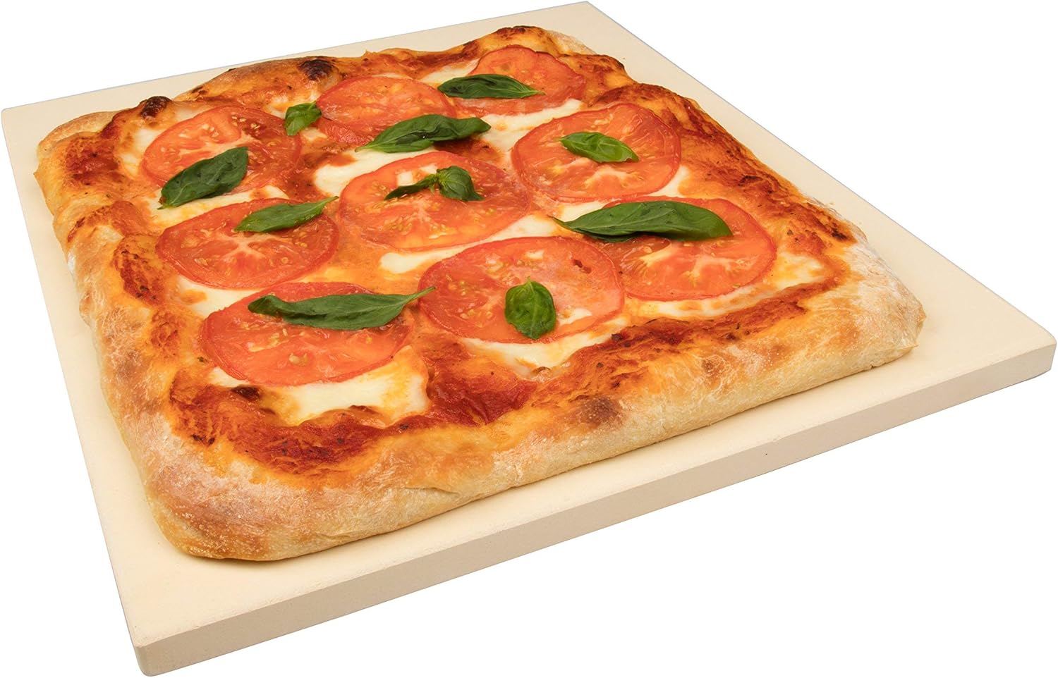 CucinaPro Pizza Stone for Oven, Grill, BBQ- Extra Thick 5/8" Cordierite Rectangular Baking Stone for Better Cooking- 16" x 14" Pan- Holds High Temp For Crispy Crust- Kitchen Essential Must Have Gift - HomeSpice