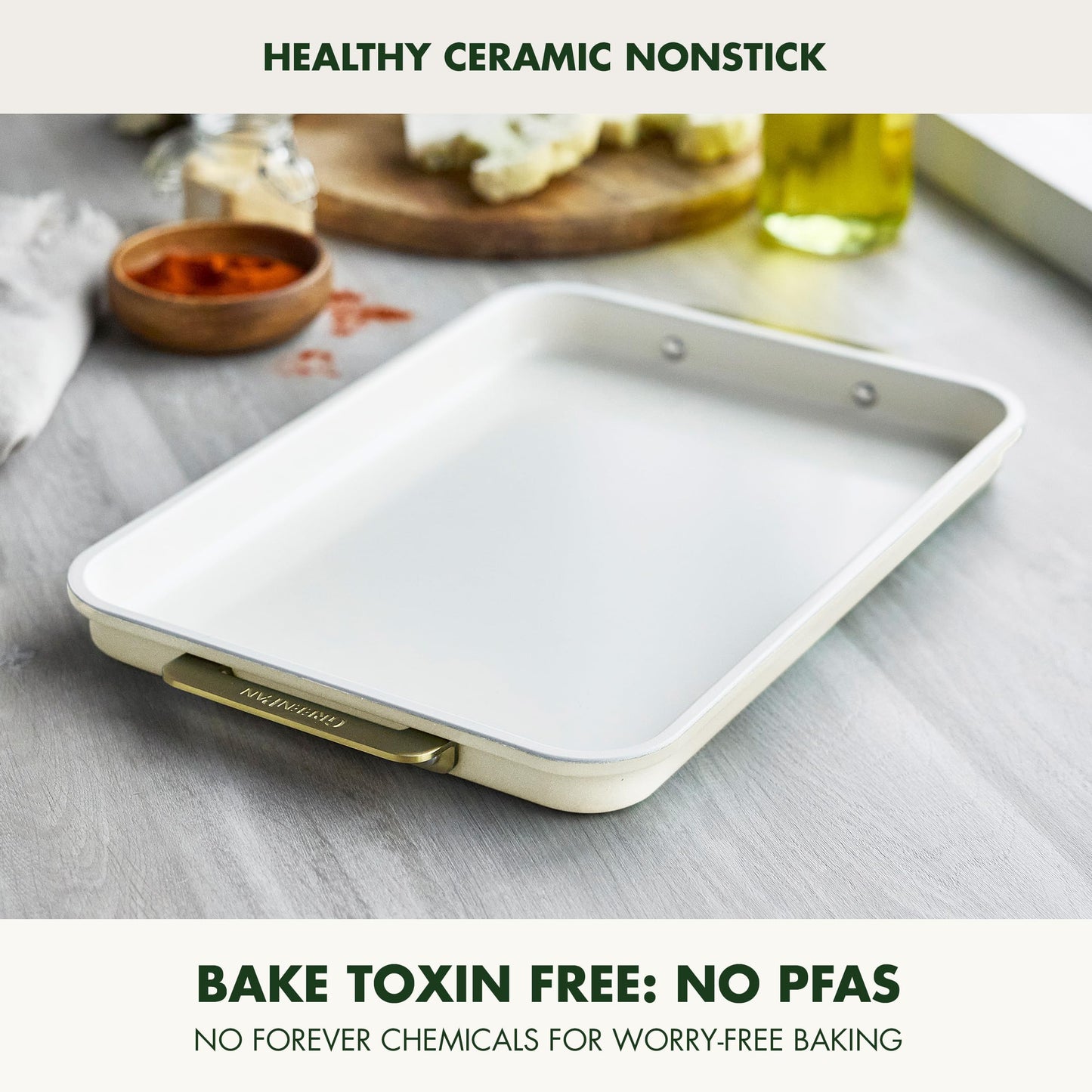 Bakeware 13" x 9" Quarter Sheet Pan (13" x 9" Quarter Sheet Pan / Cream)