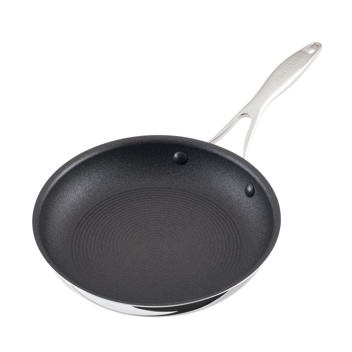 C1 Series Clad Stainless Steel with ScratchDefense Technology Cookware Nonstick Induction Frying Pan (10-Inch)