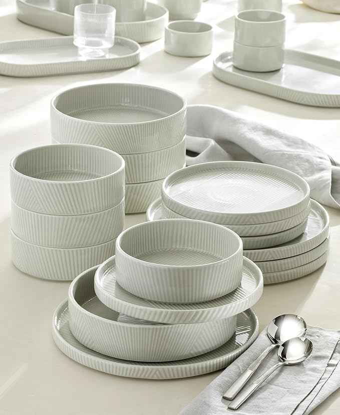 Lenox 898017 Modulus 12-Piece Bowl Set, Vapor
