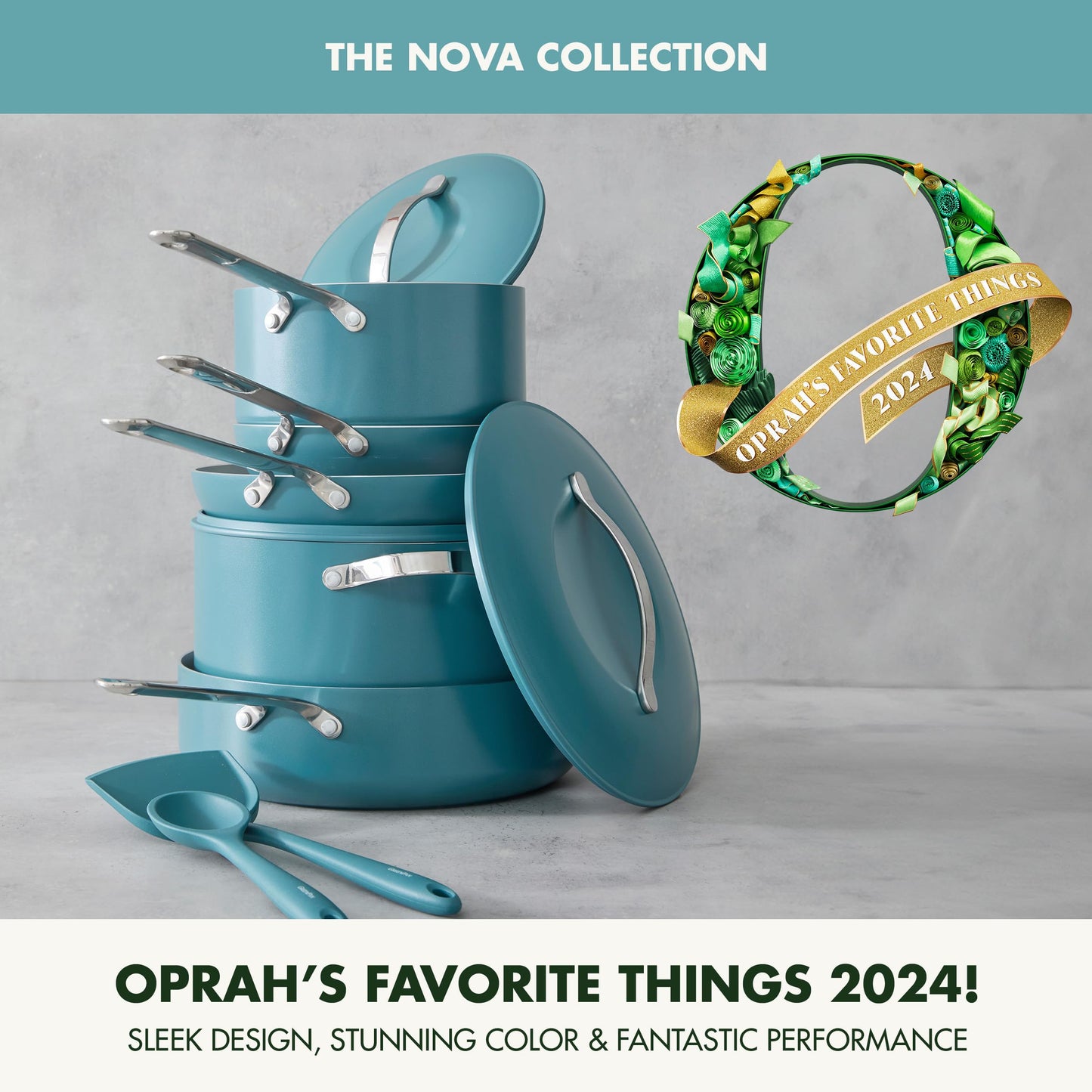 Nova 10 Piece Cookware Pots & Pans Set