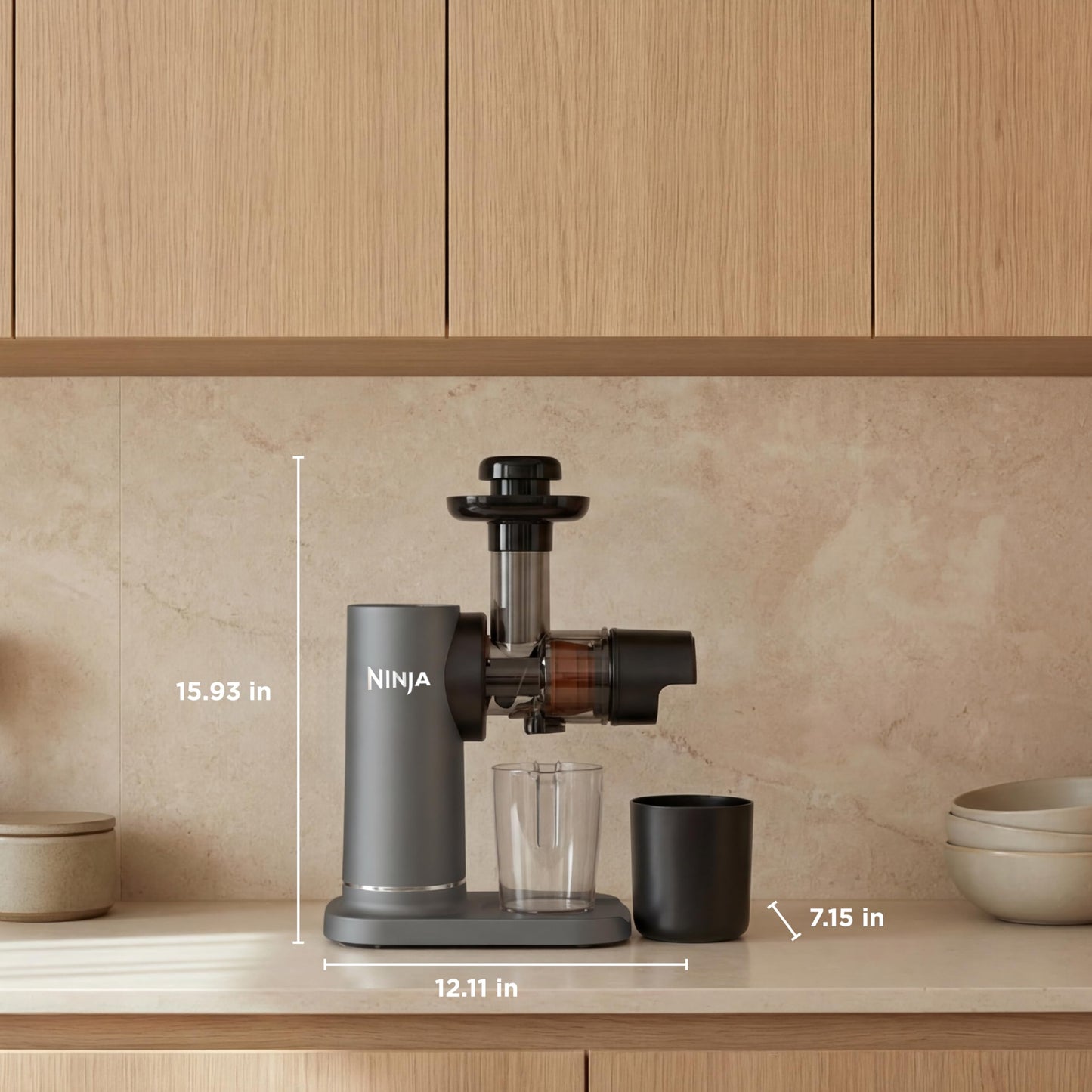 NeverClog Cold Press Juicer (Charcoal)