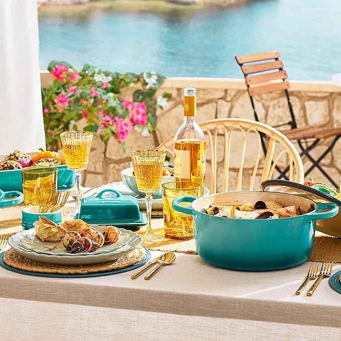 Le Creuset Stoneware European Butter Dish, Riviera