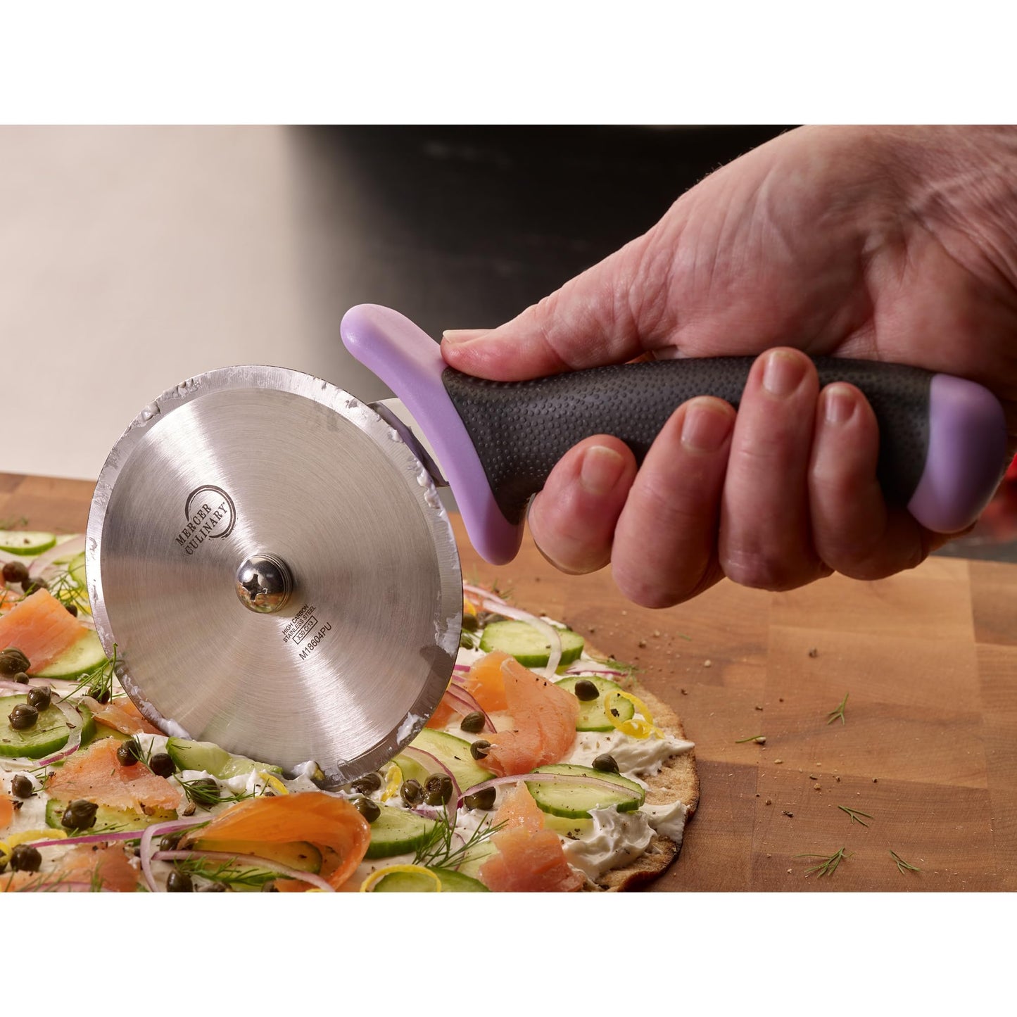 Millennia Pizza Cutter with Purple Handle (4 Inch Pizza Cutter with Purple Handle)
