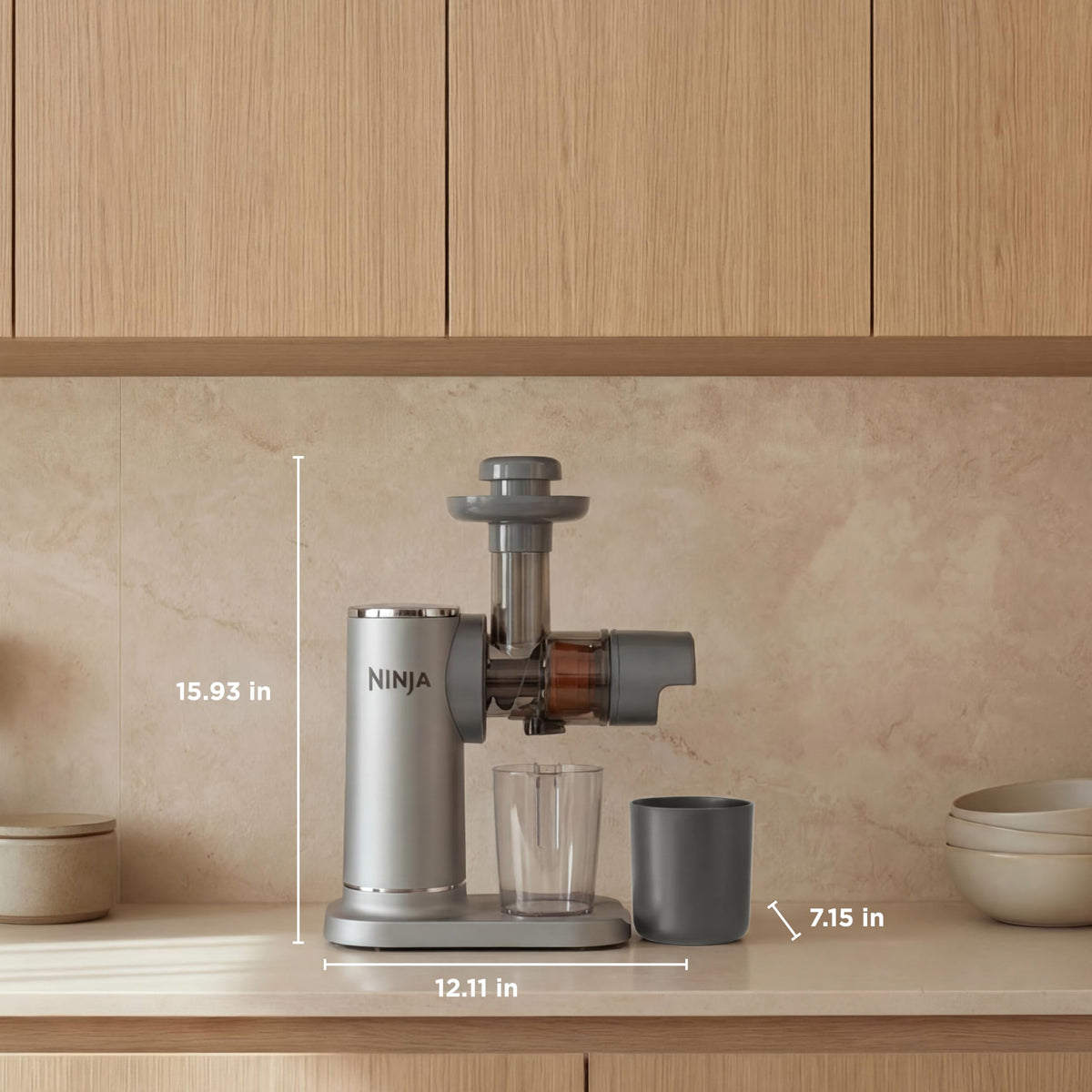 NeverClog Cold Press Juicer (Gray)