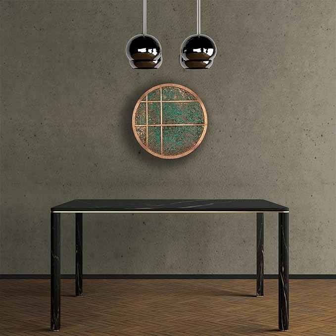 nooc art Handmade Copper Wall Art for Home, Living Room, Bedroom, Kitchen and Office Decor, Rustic Decorative Mural Art for Farmhouse Decor (Modern Copper, 20, Unframed)