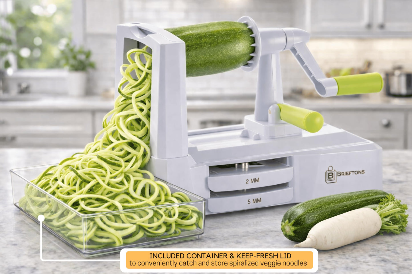 7 Blade Vegetable Spiralizer (White ( 7 Blades ))