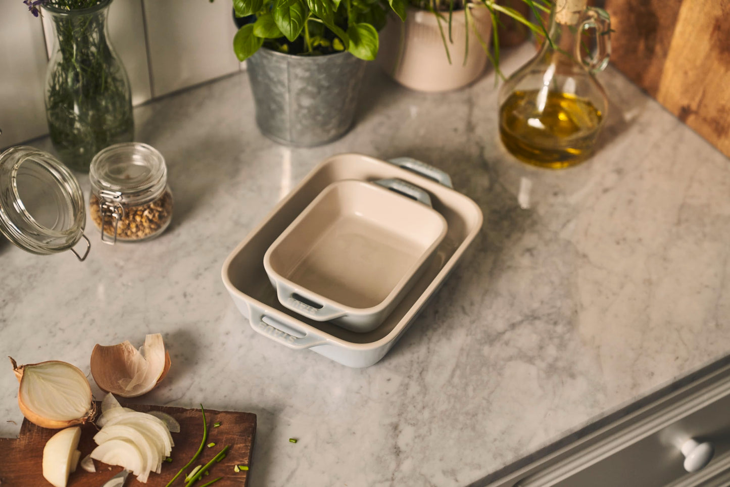 Ceramic 2 pc Rectangular Baking Dish Set