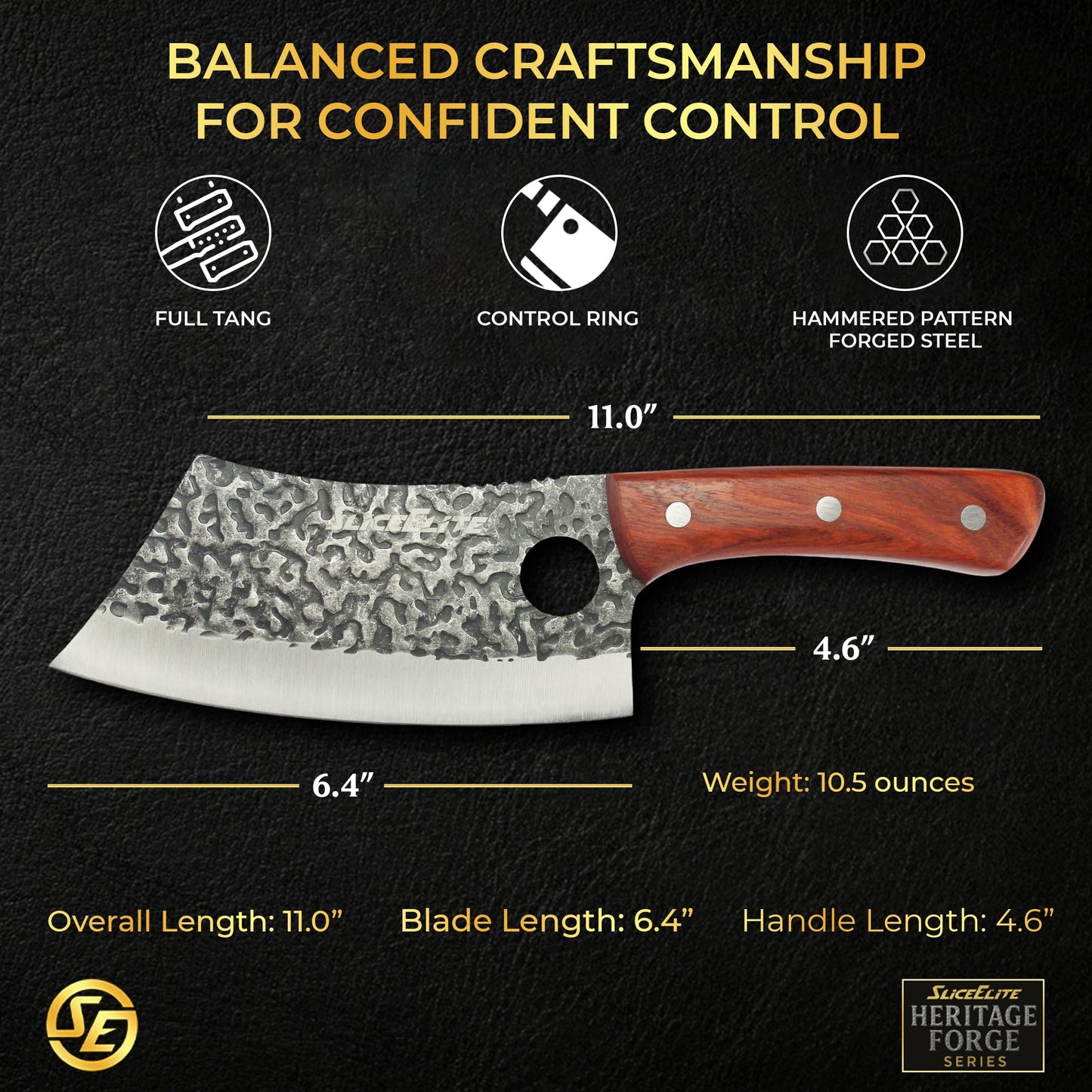 Meat Cleaver Forged Butcher Knife Meat Cutting Knife Kitchen Knives BBQ