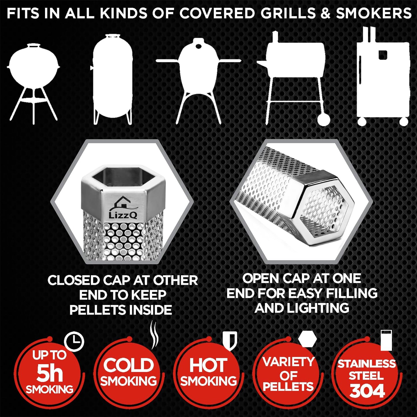 Premium Pellet Smoker Tube 12 inches (Smoker Tube)