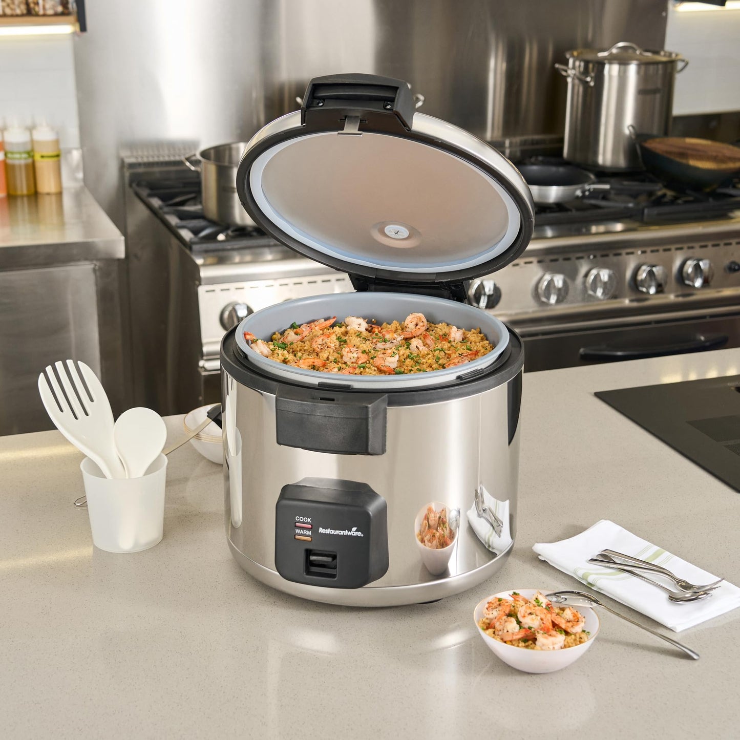 Cup (Cup Raw) Steel Electric Rice Cooker Warmer