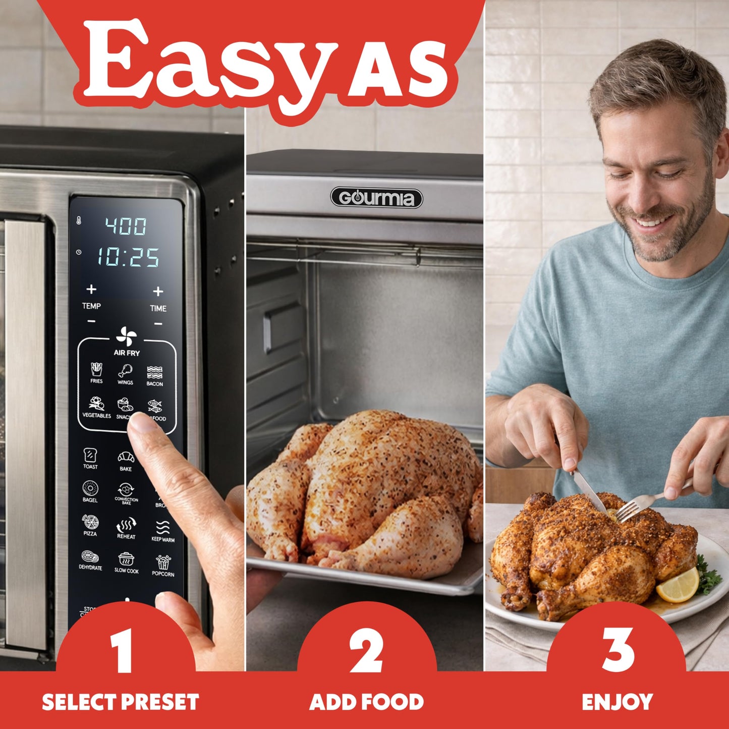 Toaster Oven 6 (Stainless Steel – 19 Presets)