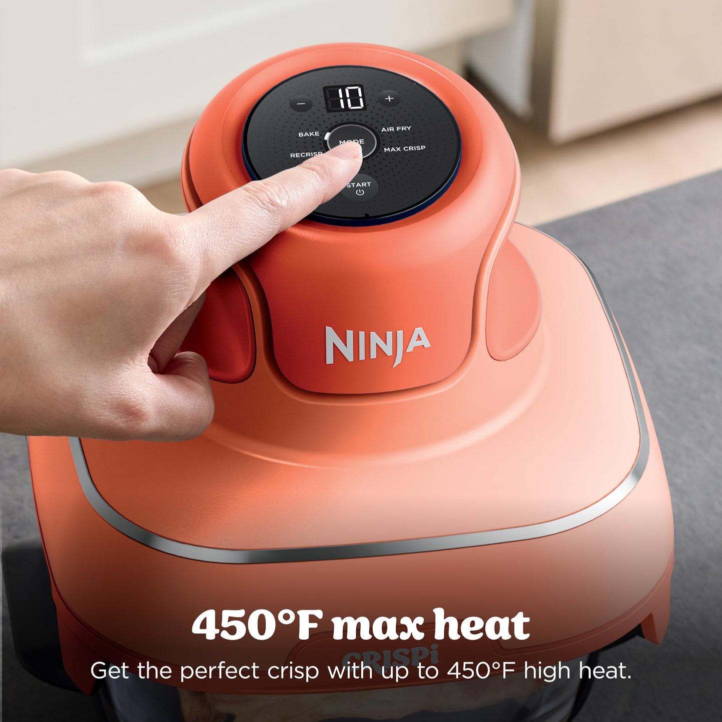 Crispi Glass Air Fryer (Orange Pepper)