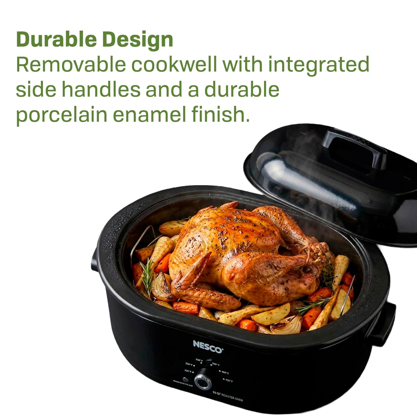 MWR18-13, Roaster Oven, 18 Quarts, Black (Black)