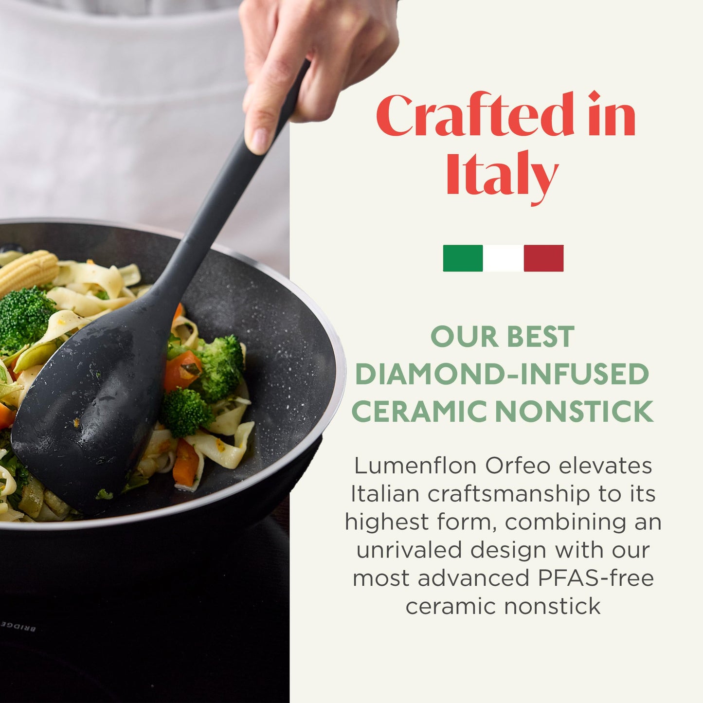 Orfeo 11” Nonstick Wok Pan (11" Wok Pan / Black)
