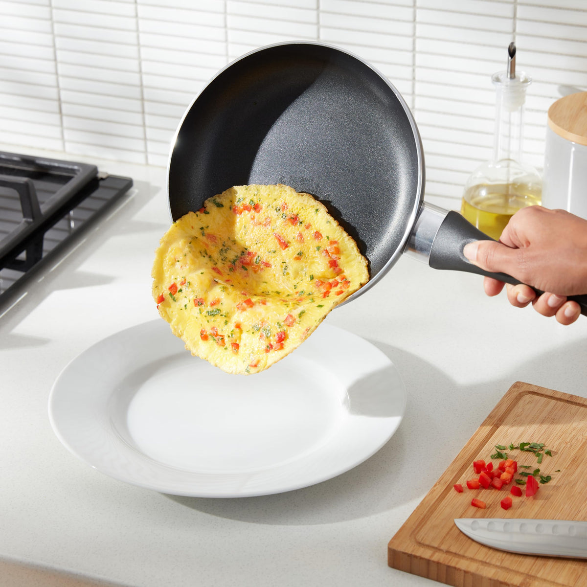 Non Stick Kitchen Cookware 8 (8-Piece Set, Non-Induction)