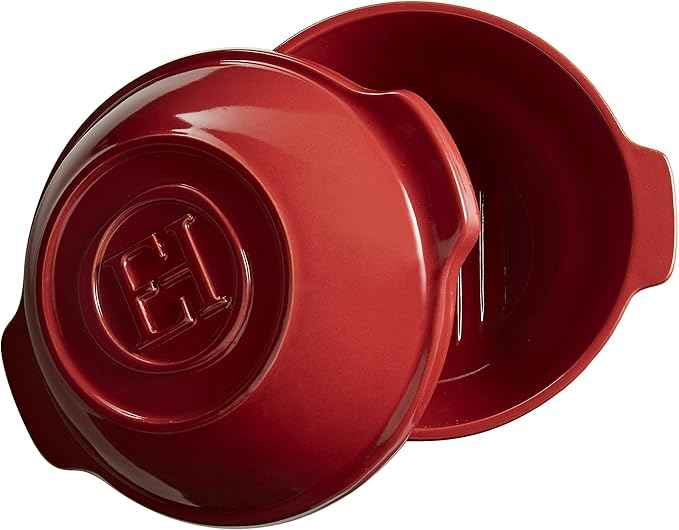 Emile Henry Ceramic Bread/Potato Cooker | Burgundy