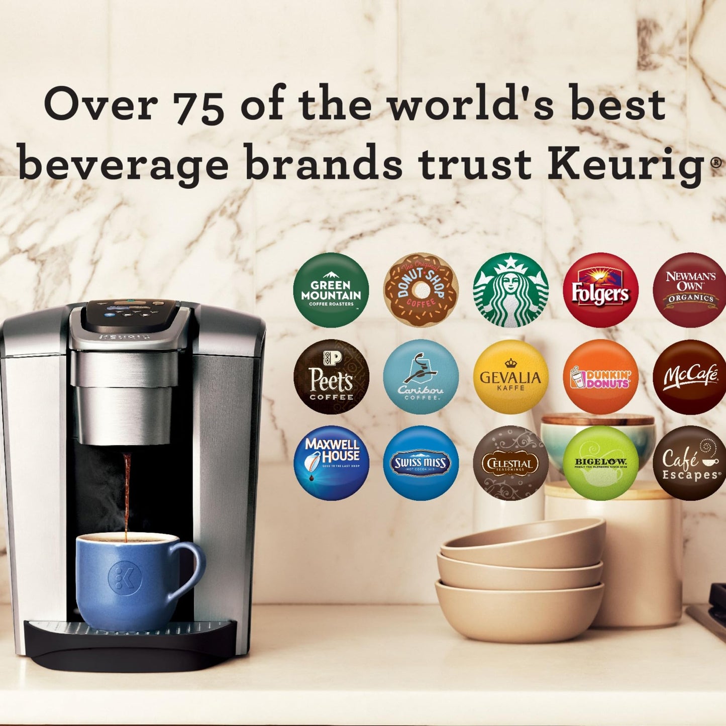 K Elite Single Serve K (Brushed Silver)