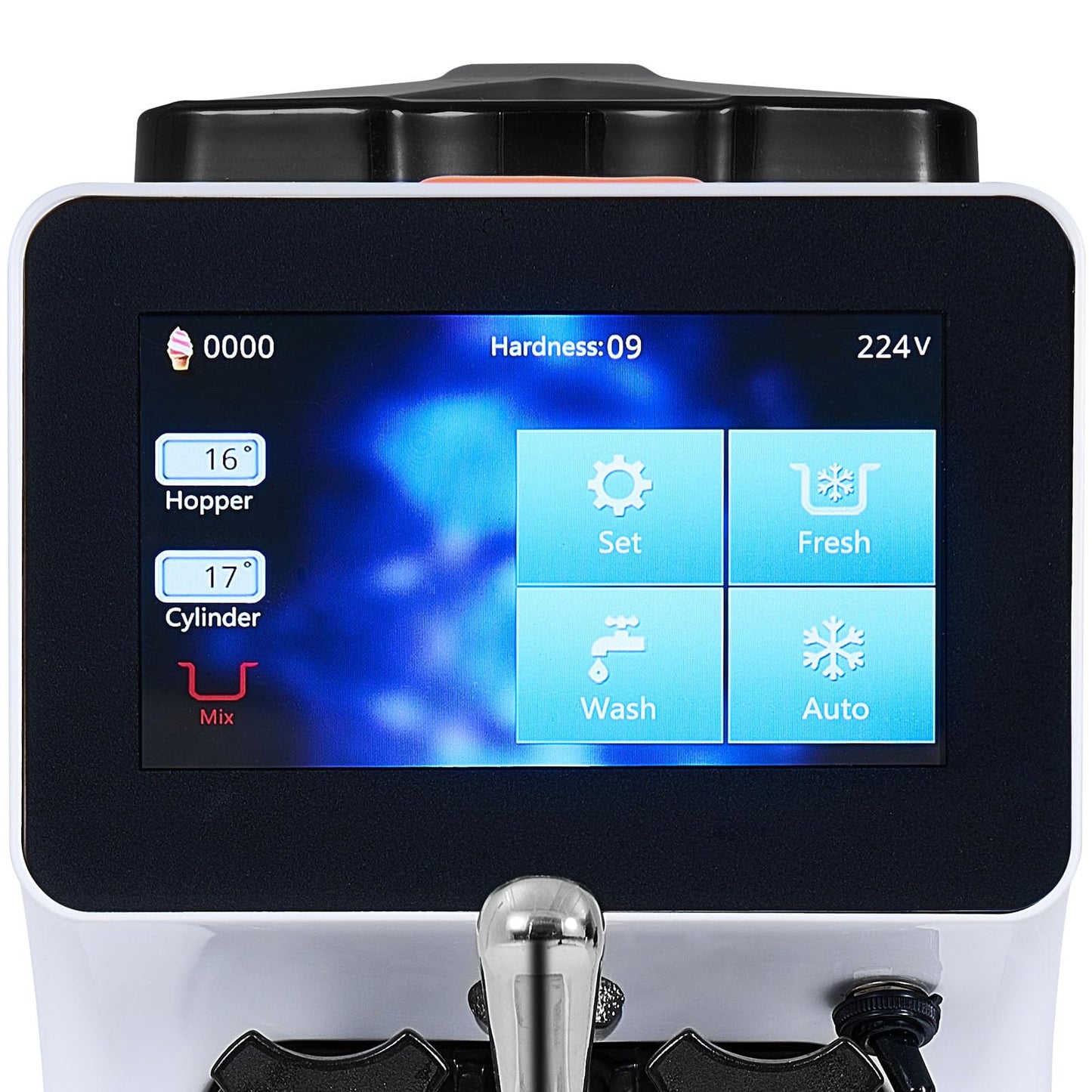 Commercial Ice Cream Machine 10.6 QT (Countertop 1 Flavors Flagship Model)