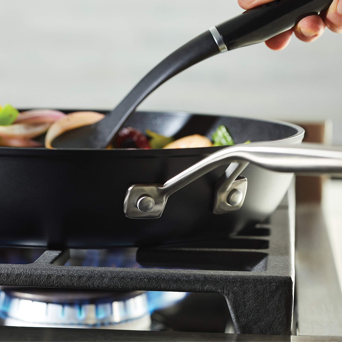 Induction Nonstick Frying Pan with Lid (Skillet with Lid (12.25"))
