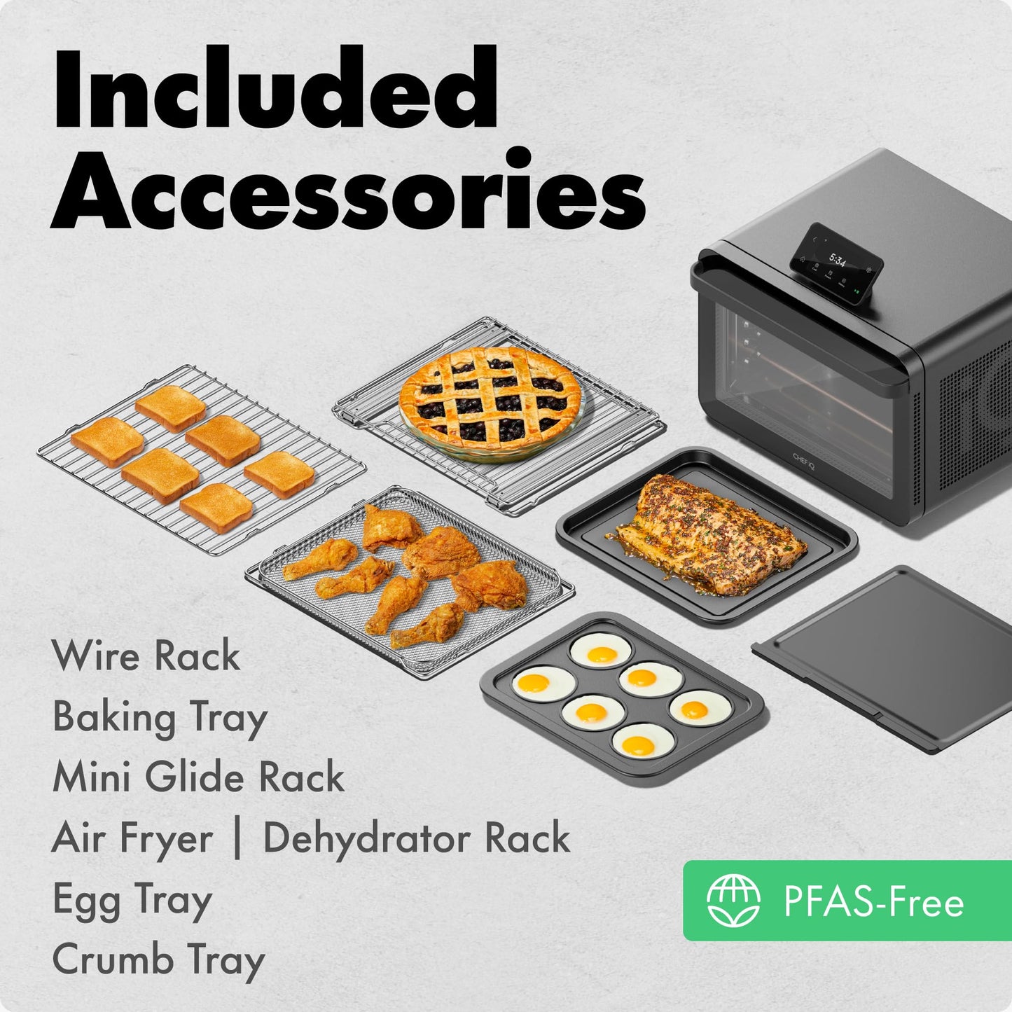 MiniOven Smart Toaster Oven Air Fryer Combo