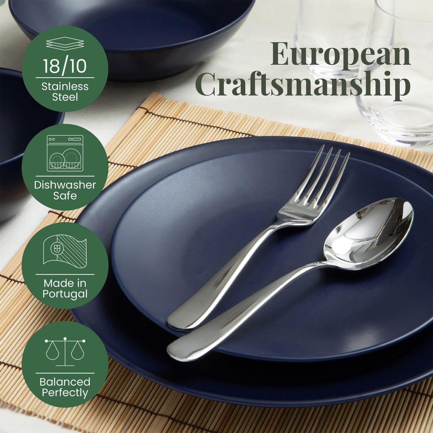Signature Stainless Steel Flatware 20 (Mirror Finish)