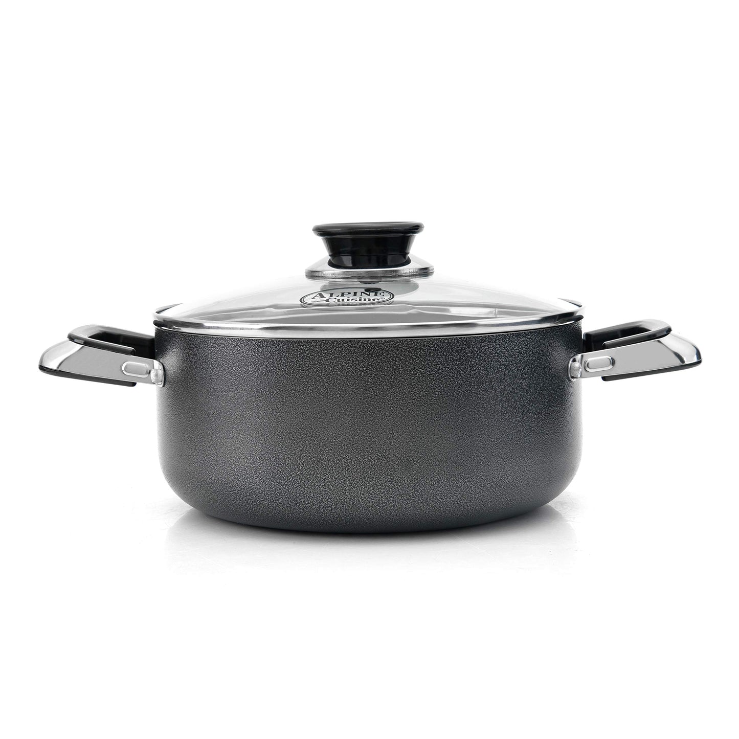 5 Quart Non stick Stock Pot with Tempered Glass Lid and Carrying Handles (5-Quart Stock Pot / Open Stock)