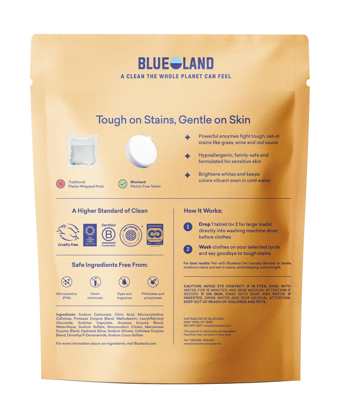 100% Plastic Free Laundry Detergent Tablets Set (60 Count)